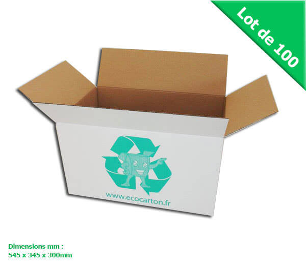 -PACK PRO DE 100 GRANDS CARTONS (BLANC) MULTI - USAGES -PACK PRO DE 100 GRANDS CARTONS (BLANC) MULTI - USAGES