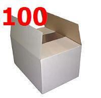-PACK PRO DE 100 PETITS CARTONS (BLANC) POUR LIVRES