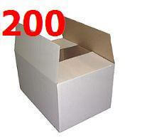 -PACK PRO DE 200 PETITS CARTONS (BLANC) POUR LIVRES