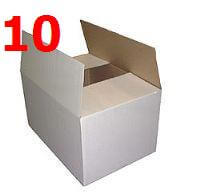 -LOT DE 10 PETITS CARTONS DEMENAGEMENTS (BLANC) POUR LIVRES