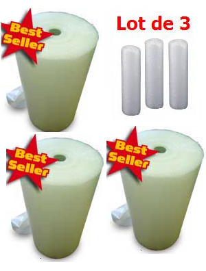 . LOT DE 3 ROULEAUX FILM A BULLES (12M�) - 80 CM X 15 ML
