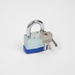 cadenas en acier lamine a butoir de protection - 3 cles - anse...