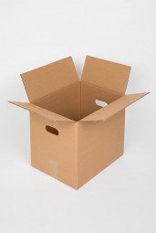 PETIT CARTON DE DEMENAGEMENT 28 LITRES - DOUBLE CANNELURE - HAUTE RESISTANCE