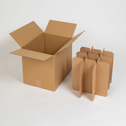 ensemble compose : 1 carton + 1 croisillon pour ranger 12 bouteilles