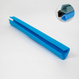 profil u60 en mousse polyethylene bleu en barres de 1000mm
