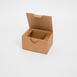 Caisse carton longue à grande ouverture simple cannelure - Carton