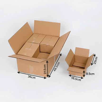 Carton solide pour regrouper 8 boites de rangement en carton : ECO CARTON