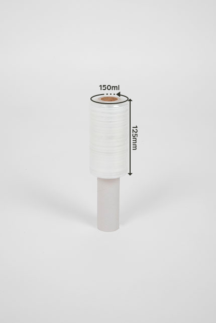Mini bobines de film emballage étirable Raja - 23 microns - 12,5 cm x 150 m  - transparent - carton de 24 pas cher