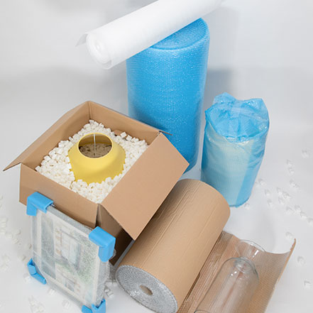 Film bulles d'emballage pour protection lors du transport ou stockage.