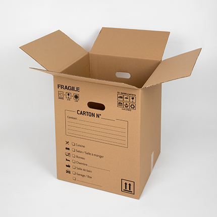 PRIVATE BRAND UNBRANDED Très grand carton de déménagement de 60,96 cm L x  50,8 cm l x 53,3