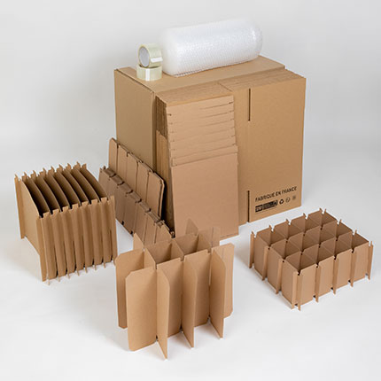Cartons et papier bulle pour déménagement